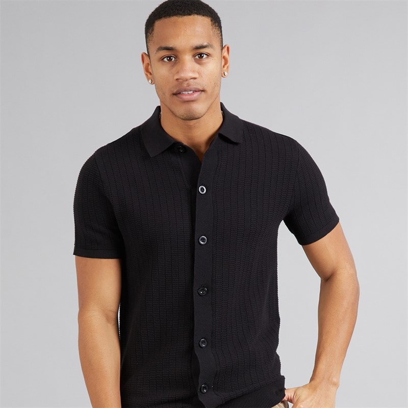Brave Soul Mens Vinci Shirt Black