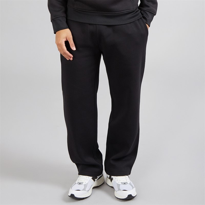 Brave Soul Mens Oversized Fit Cronus Joggers Jet Black