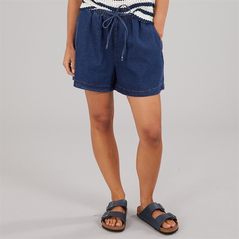 Brave Soul Womens Denim Shorts Indigo