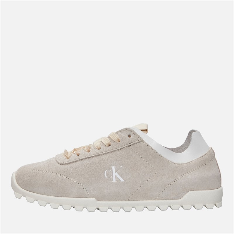 Calvin Klein Womens Low Profile Runner Trainers Light Cashew