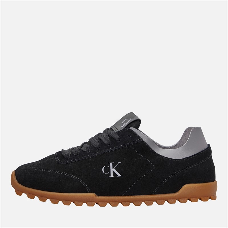 Calvin Klein Womens Low Profile Runner Trainers Ck Black