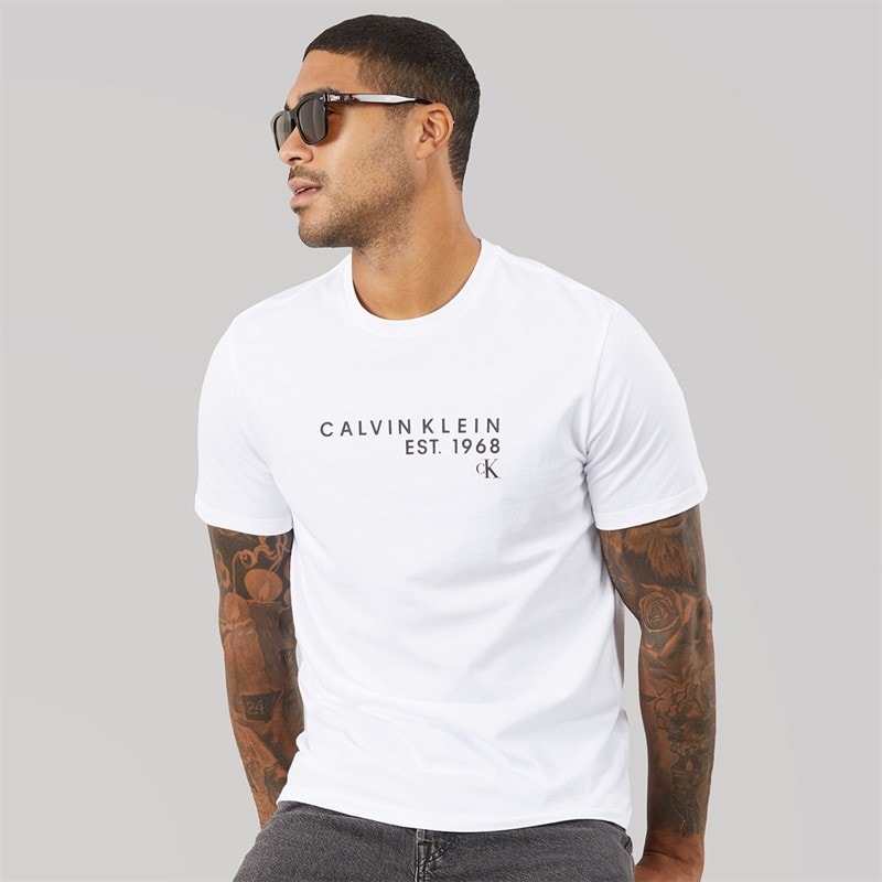 Calvin Klein Mens T-Shirt White