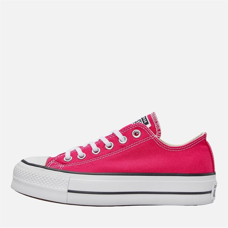Converse Womens Chuck Taylor All Star Lift Platform Trainers Cerise Pink/White/Black