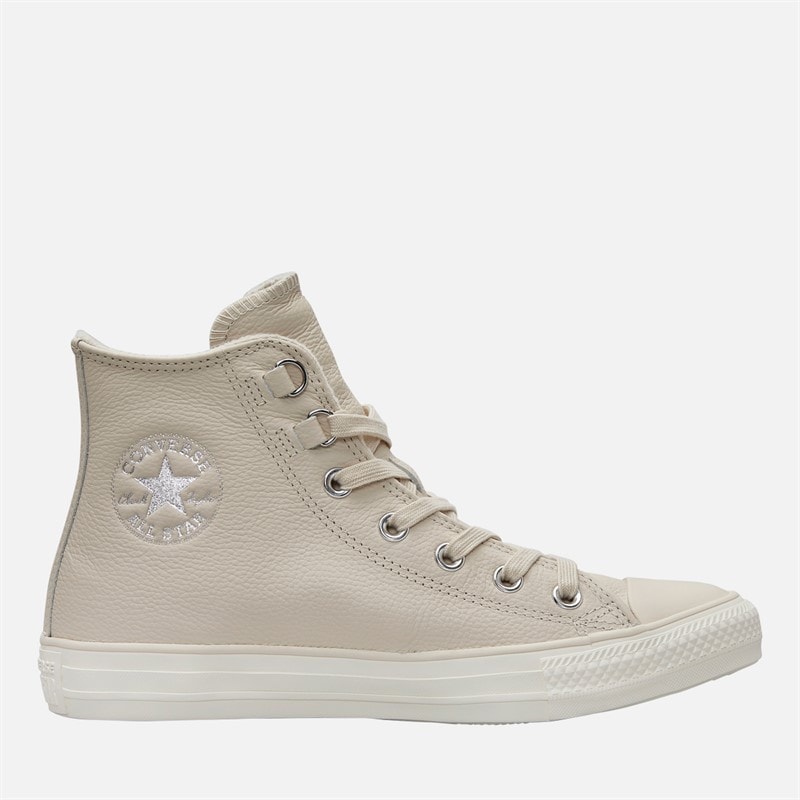 Converse Chuck Taylor All Star Hi Leather Trainers Light Dune/Egret/Light Dune