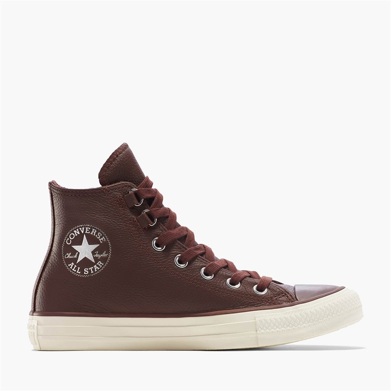 Converse Chuck Taylor All Star Hi Leather Trainers Totally Fudged/Egret