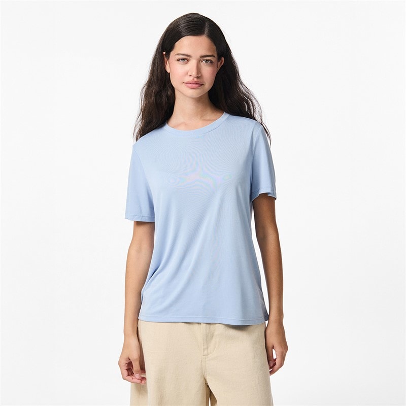 Pieces Womens Anora T-Shirt Cashmere Blue