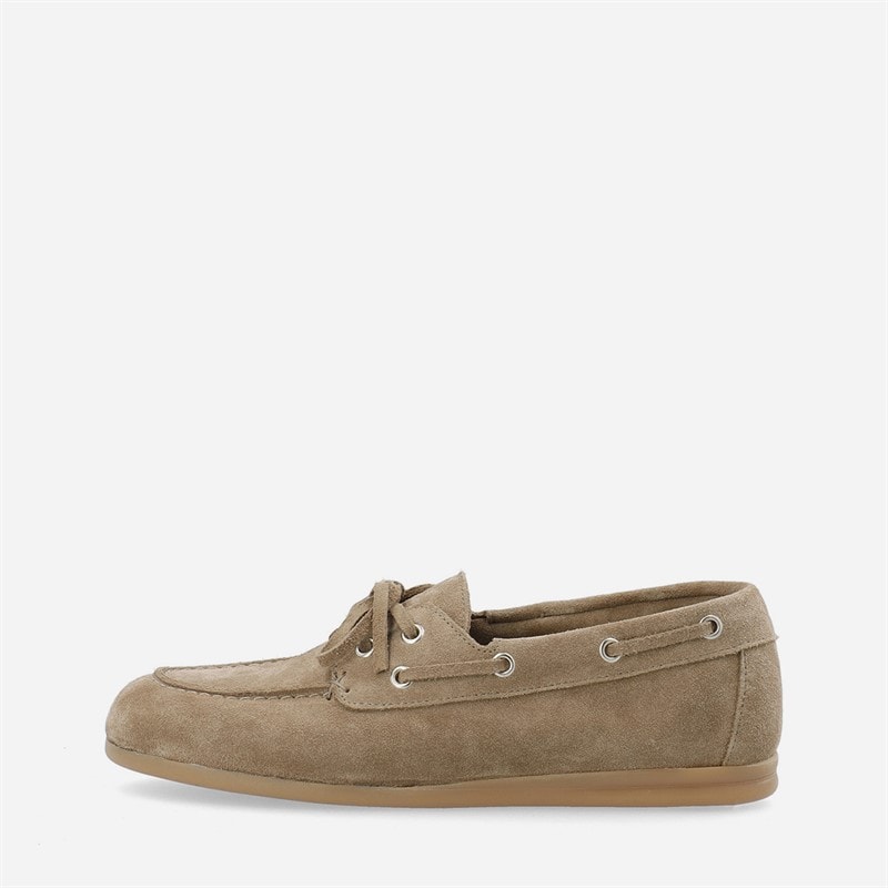 Ca'Shott Womens Cascille Suede Boat Shoes Sand
