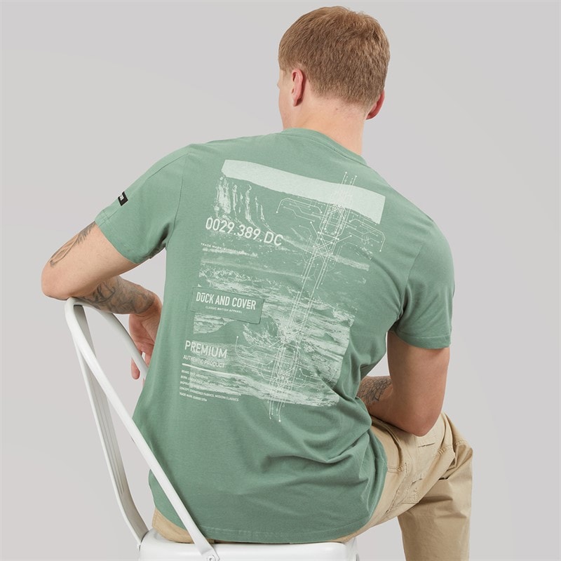 Duck and Cover Mens Landway T-Shirt Olive