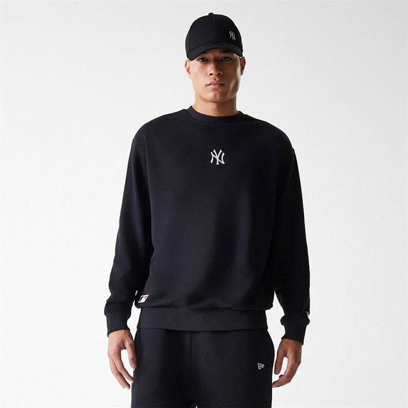 New Era Mens New York Yankees Sweatshirt Black