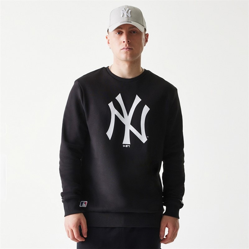 New Era Mens New York Yankees Sweatshirt Black