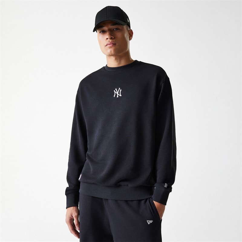 New Era Mens New York Yankees Sweatshirt Black