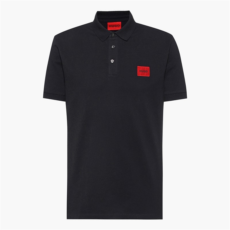 HUGO Mens Dereso222 Polo Shirt Black