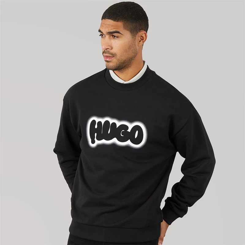 HUGO Mens Newirex Sweatshirt Black