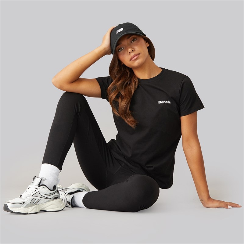 Bench Womens Samira T-Shirt And Leggings Set Black