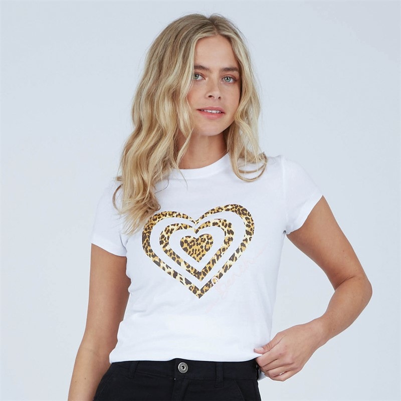 Bench Womens Wildheart T-Shirt White