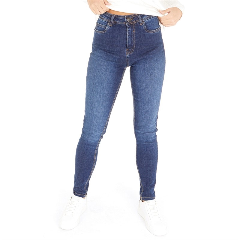 Bench Womens Fay Skinny Jeans Dark Wash