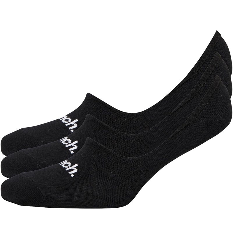 Bench Womens Arnalia Three Pack Invisible Socks A Black