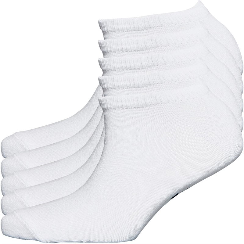 Bench Womens Pearl Five Pack Trainer Liner Socks White
