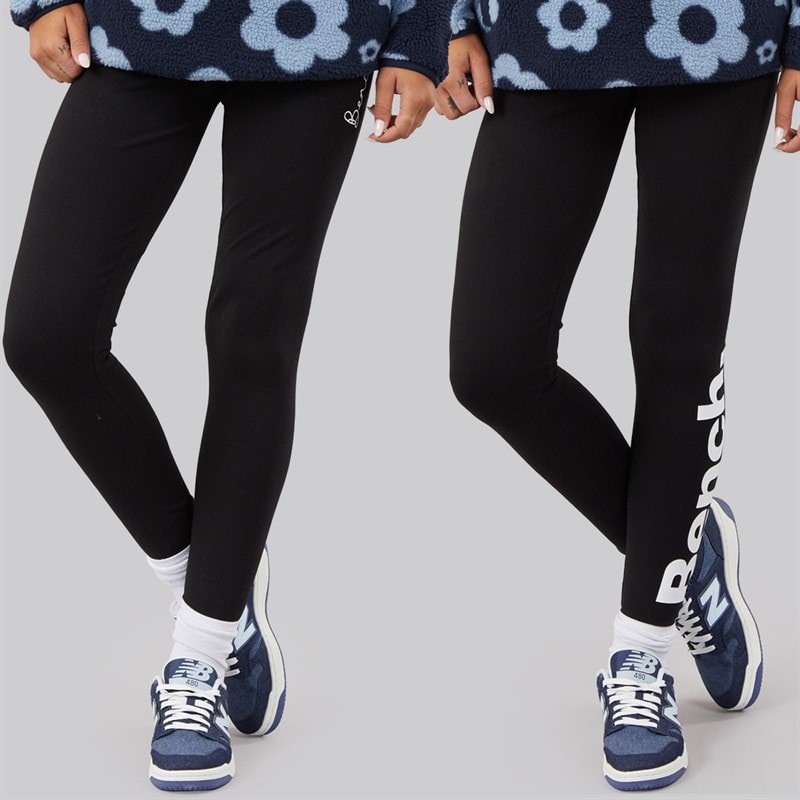 Bench Womens Zalana Two Pack Leggings Black