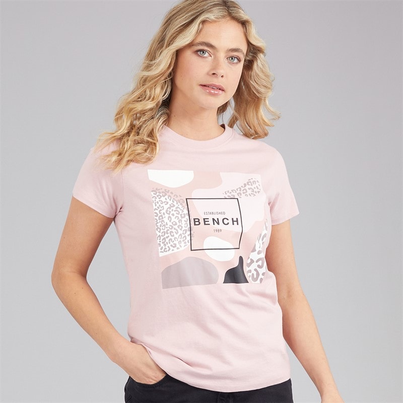 Bench Womens Tuiren T-Shirt Light Dusky Pink
