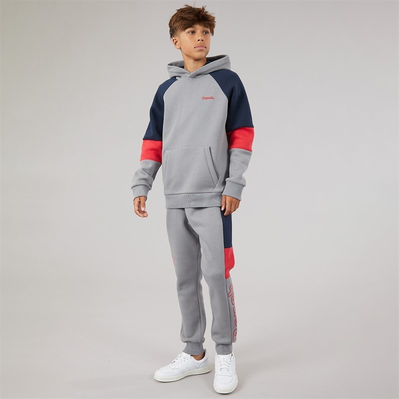 Bench Boys Regame Tracksuit Mid Grey