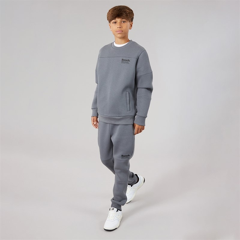 Bench Boys Techshun Tracksuit Steel Grey