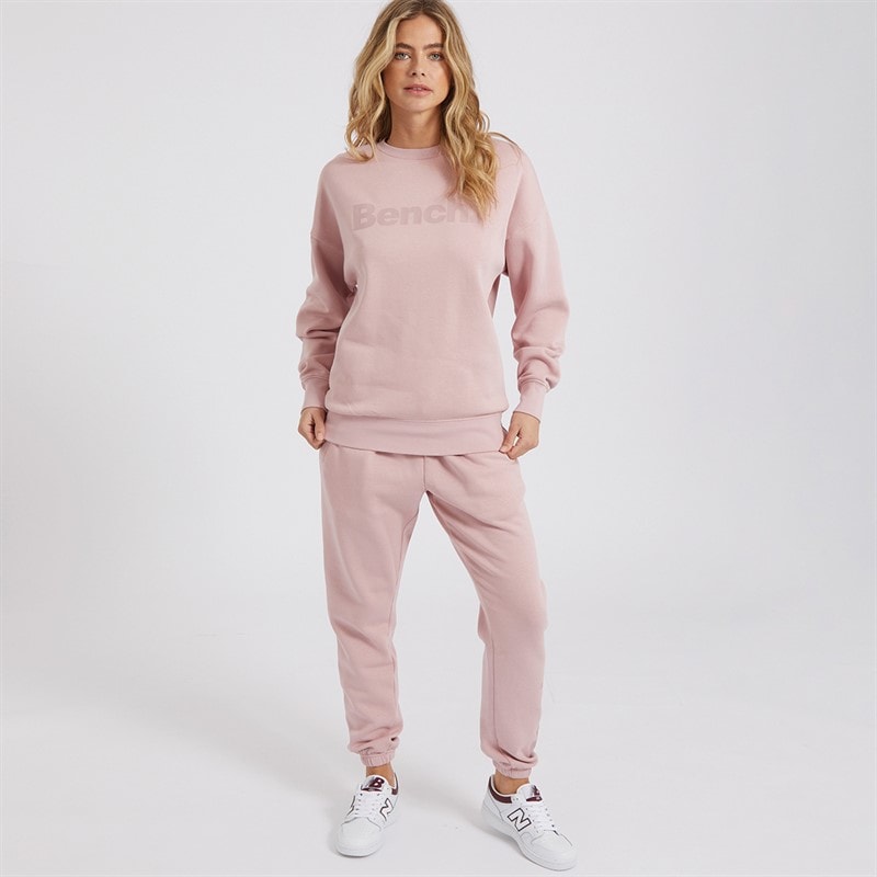Bench Womens Dera Tracksuit Washed Dusky Pink