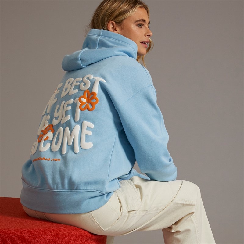 Bench Womens Italia Hoodie Bright Blue