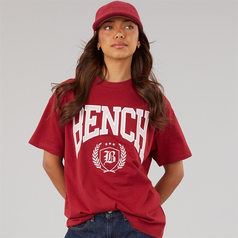 Bench Womens Farri T-Shirt Cranberry Juice