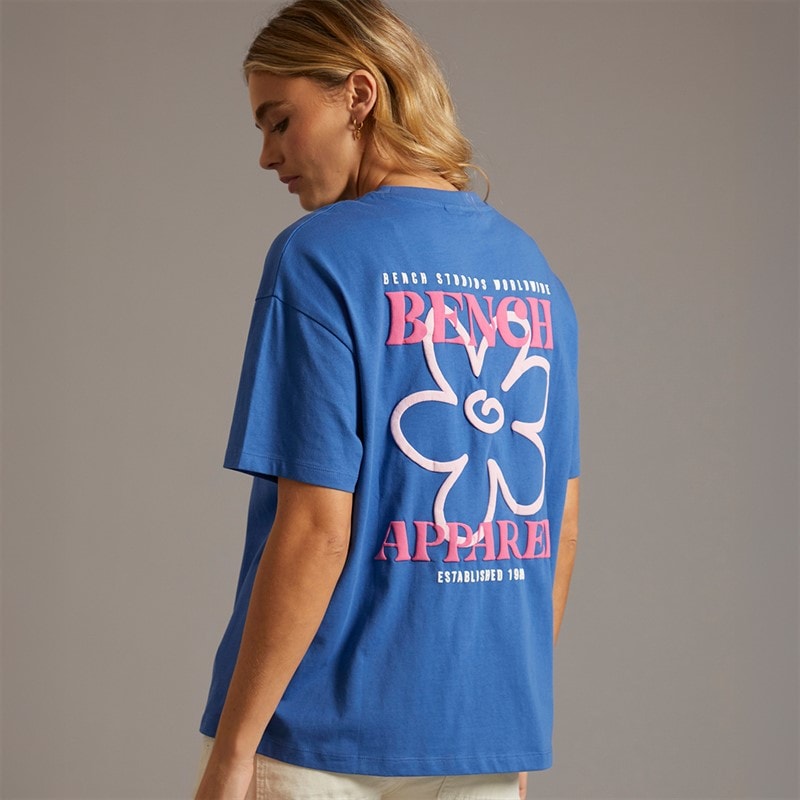 Bench Womens Dernia T-Shirt Cobalt Blue