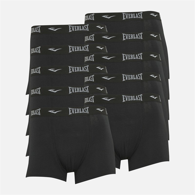 Everlast Mens Ten Pack Boxers Black