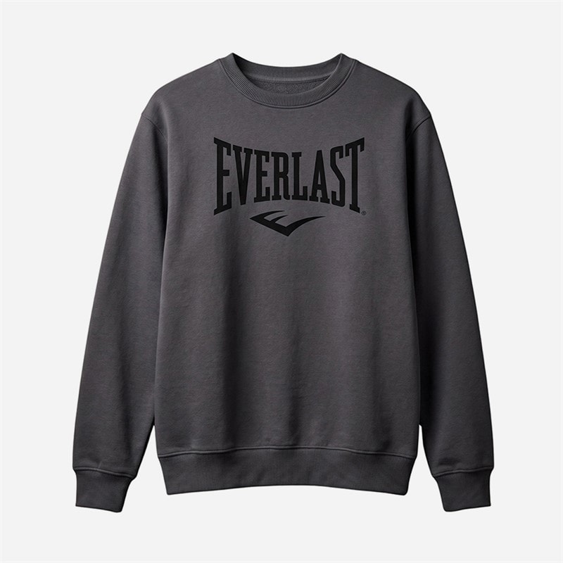 Everlast Mens Sweat Crew Neck Jumper Ashpalt