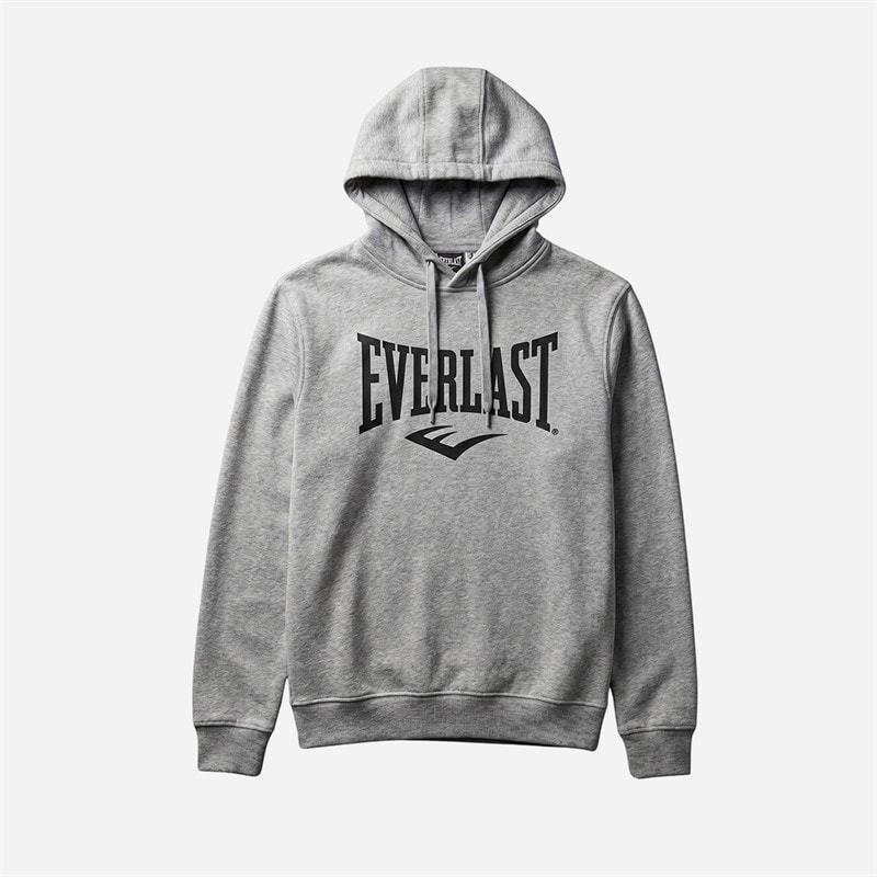 Everlast Mens Sweat Hoodie Light Grey Melange