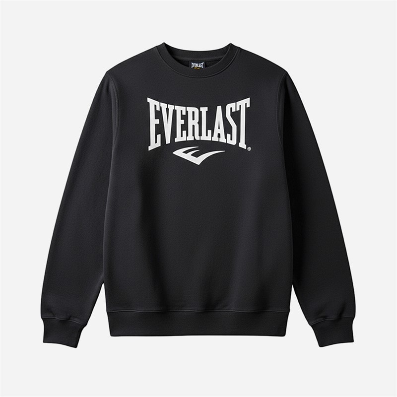 Everlast Mens Sweat Crew Neck Jumper Black Beauty