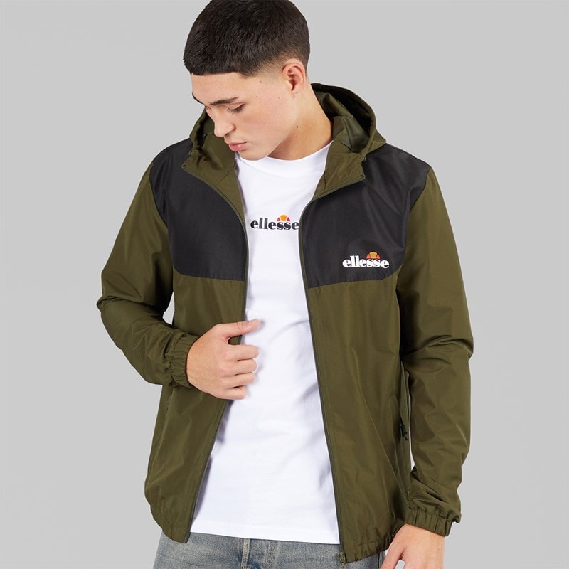 Ellesse Mens Chilte Windrunner Jacket Khaki