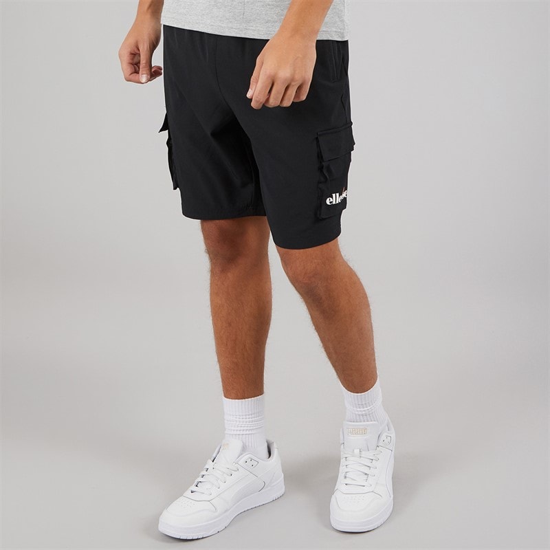 Ellesse Mens Cafaro 2 Cargo Shorts Black