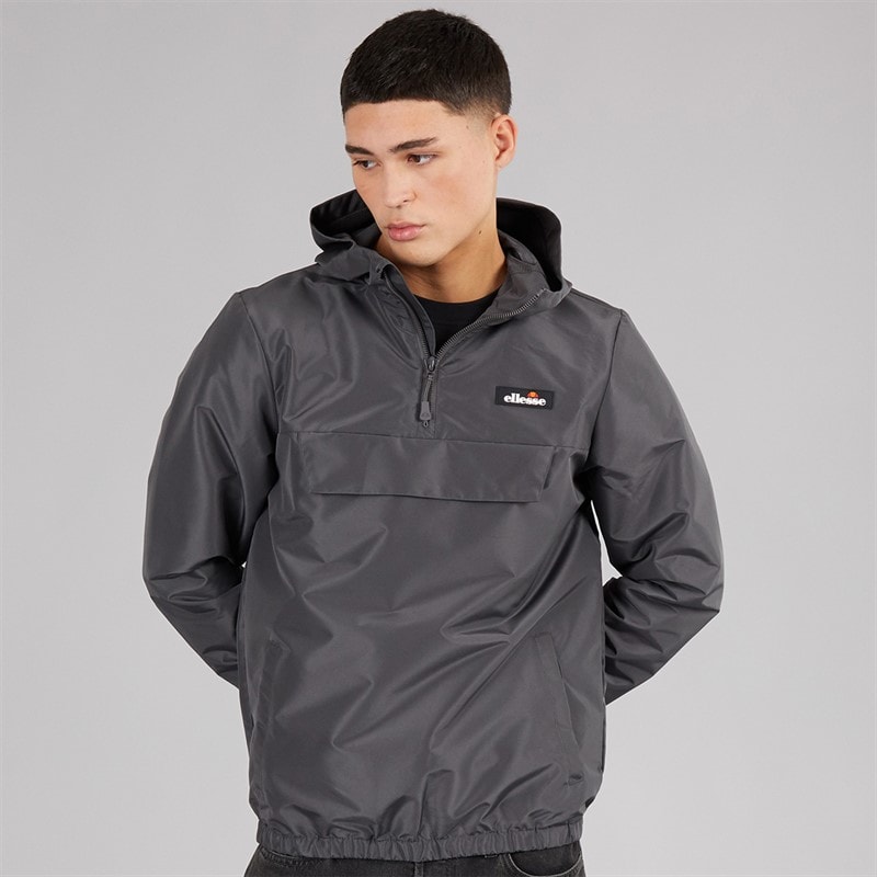 Ellesse Mens Callum Anorak Jacket Dark Grey