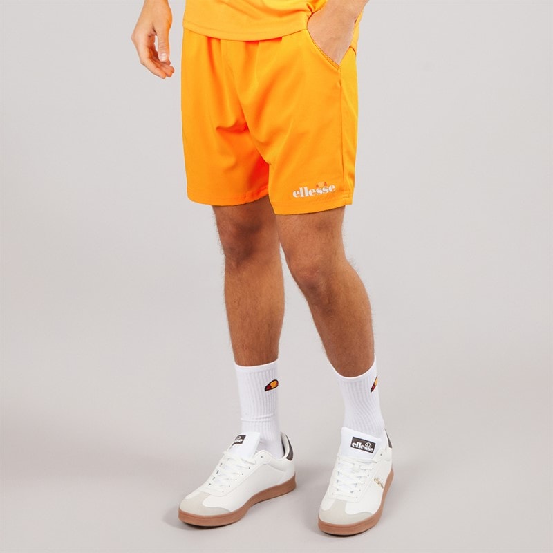 Ellesse Mens Beveth 7 Inch Running Shorts Orange