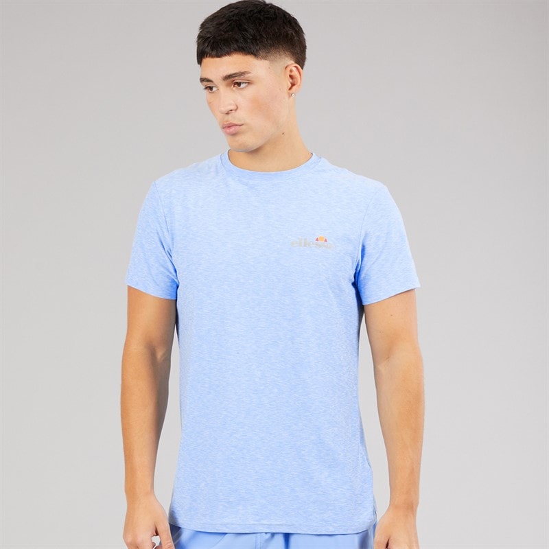 Ellesse Mens Dundalk Running Top Blue Marl