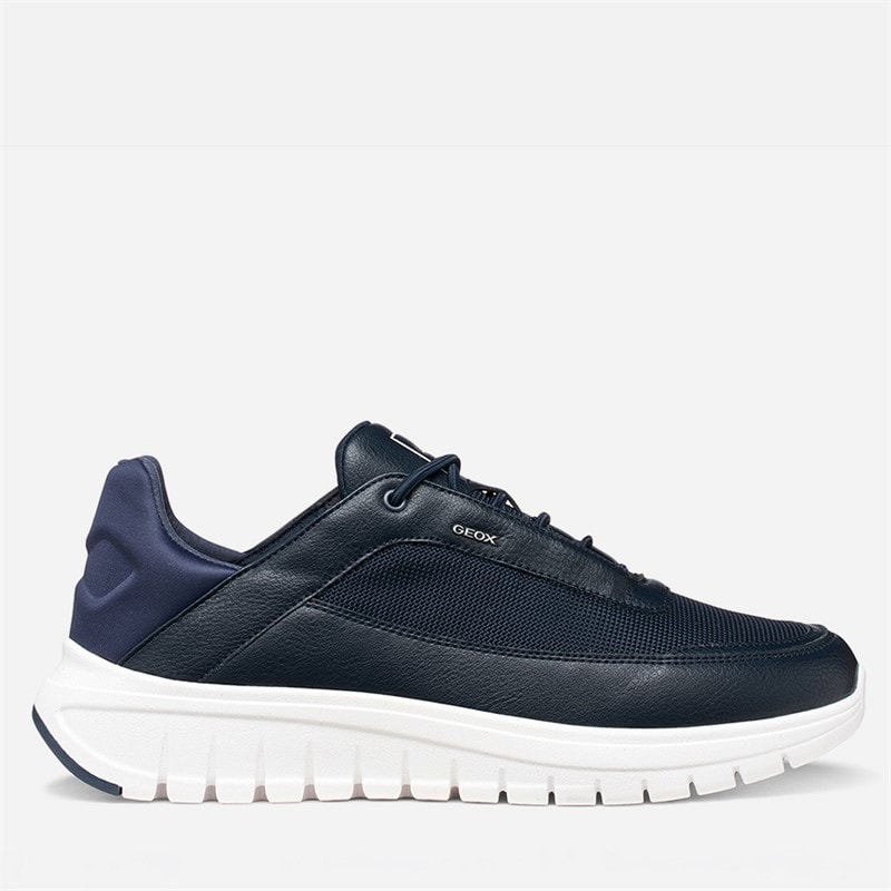 GEOX Mens Flextride R Trainers Navy/Off White