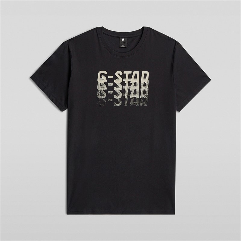 G-STAR Mens Faded T-Shirt Black