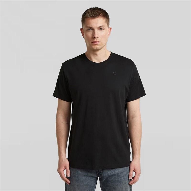G-STAR Mens Logo T-Shirt Black