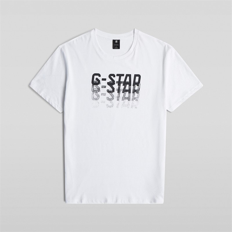G-STAR Mens Faded T-Shirt White