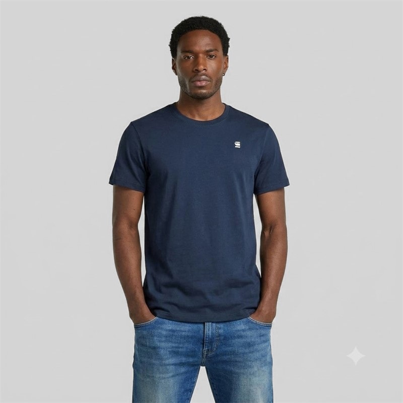 G-STAR Mens Logo Slim T-Shirt Salute