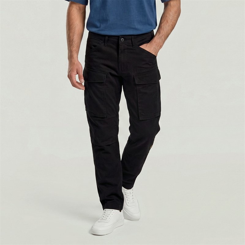 G-STAR Mens Regular Tapered Cargo Trousers Black