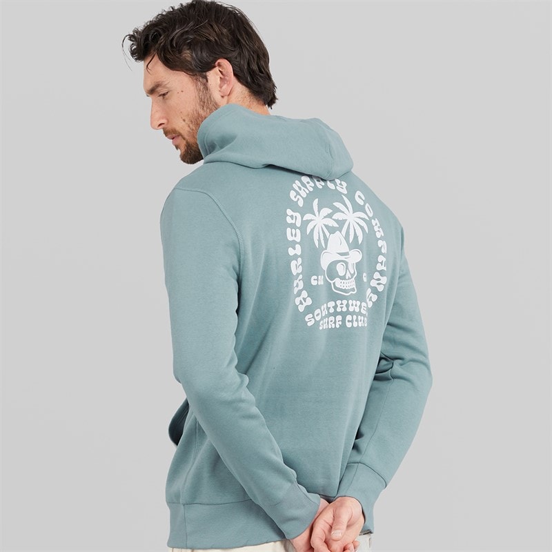 Hurley Mens South West Surf Hoodie Grey/Blue