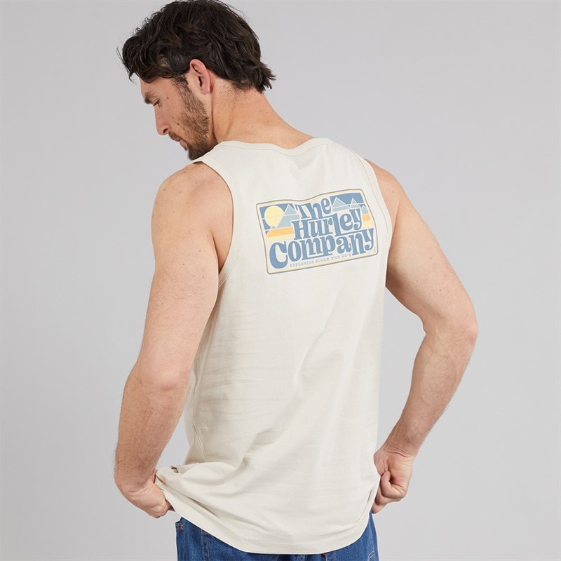 Hurley Mens 90's Graphic Vest Ivory