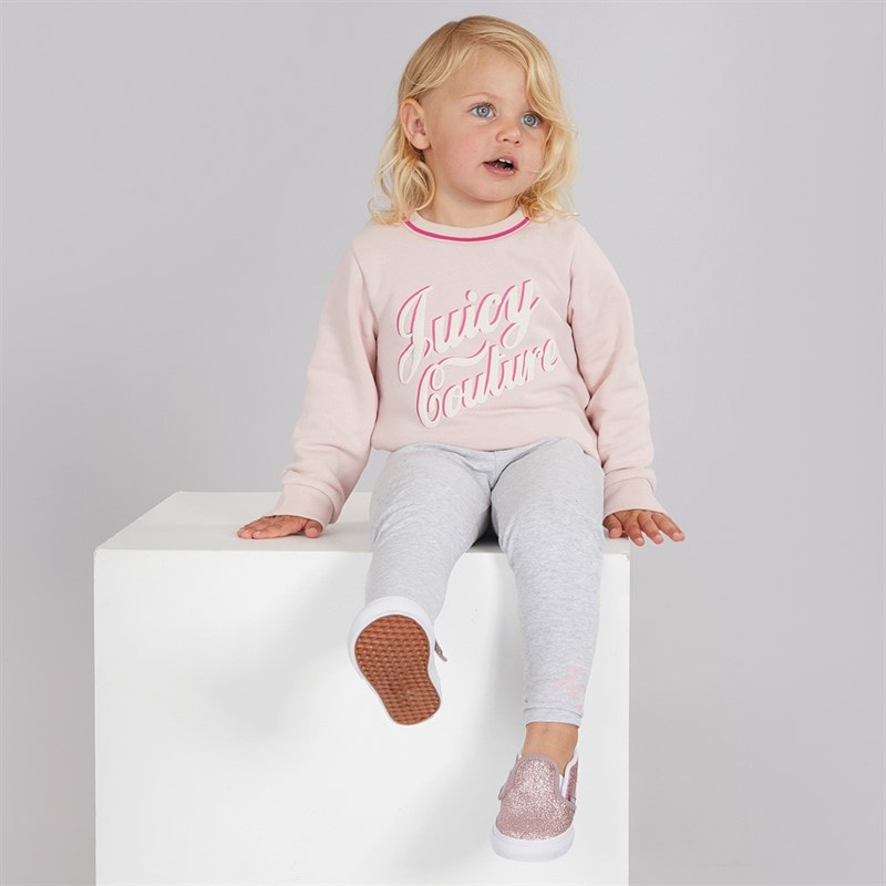 Juicy Couture Girls Sweatshirt And Leggings Set Strawberry Cream