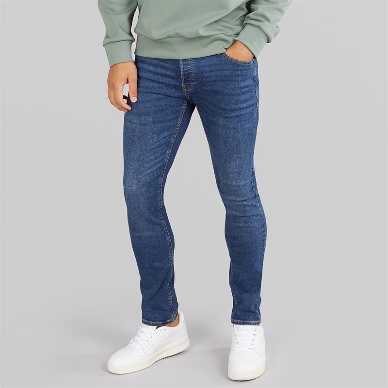 JACK & JONES Mens Glenn SQ 327 Slim Fit Jeans Blue