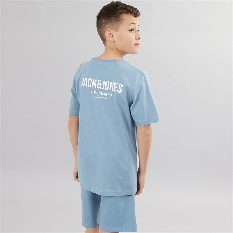 JACK & JONES Boys Orion T-Shirt And Shorts Set Mountain Spring